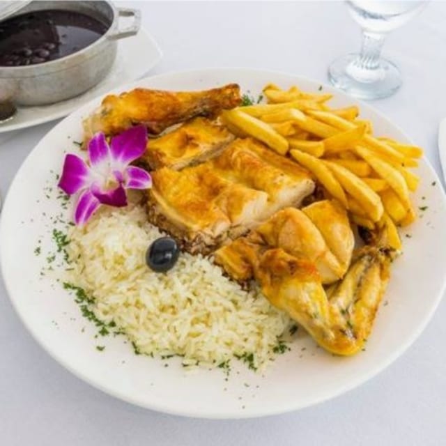 Whole BBQ Chicken Rice & French Fries.
