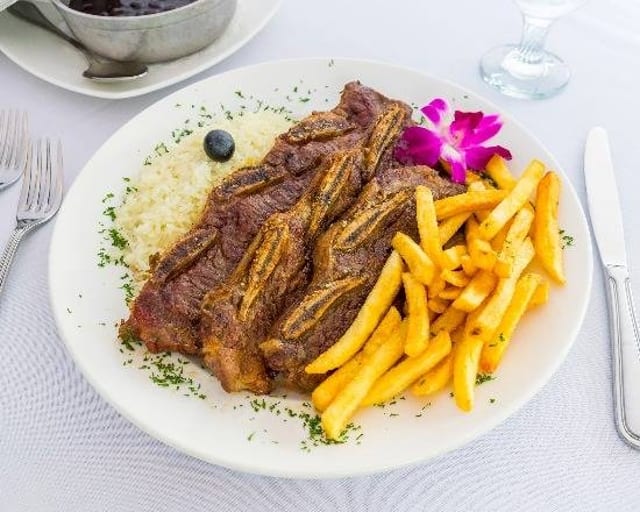 Barbecued Beef Ribs.